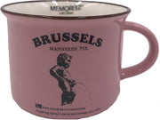 Memoriez Mok Brussel Manneken Pis Roze - Set van 2