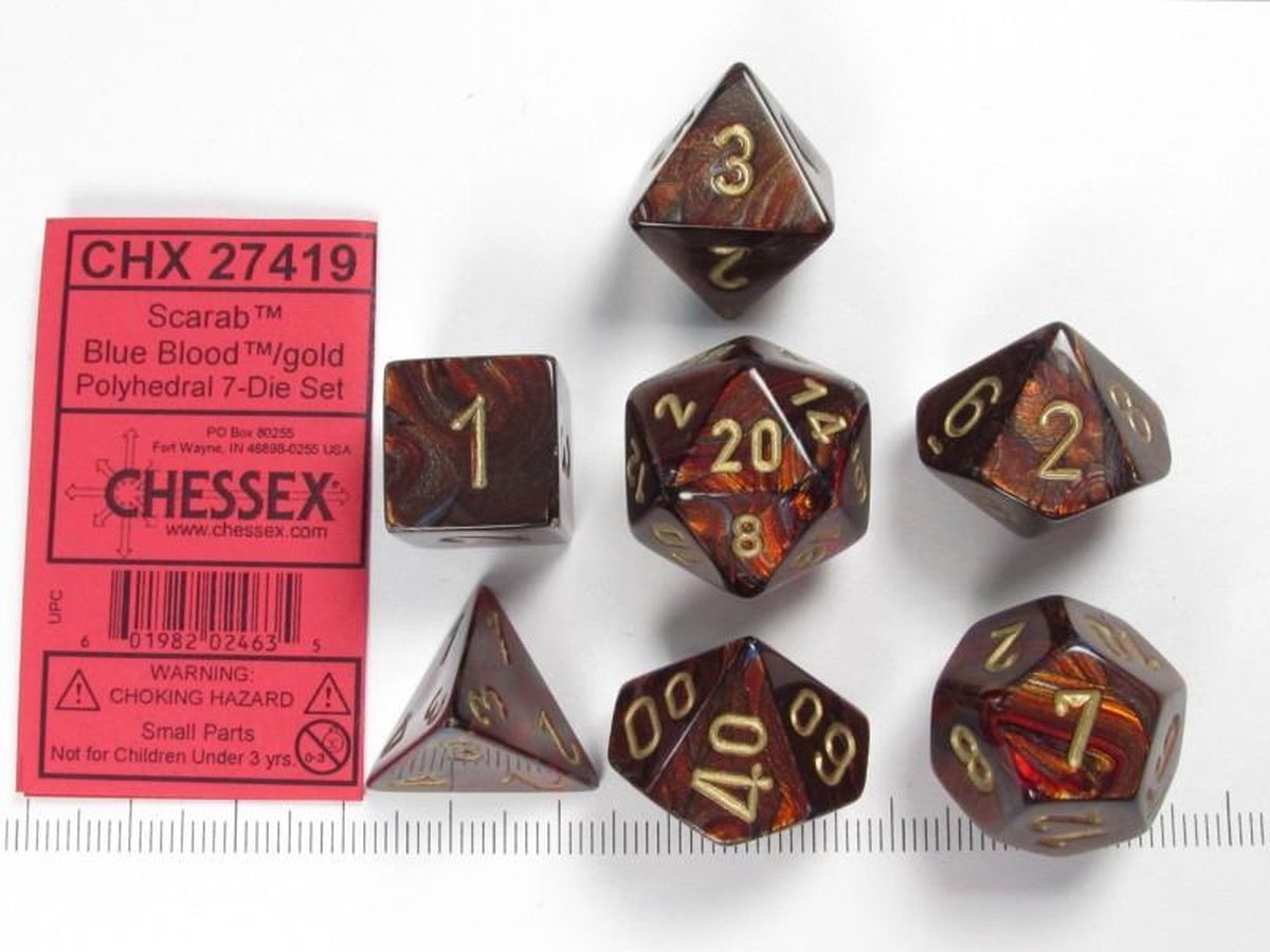 Chessex dobbelstenen set