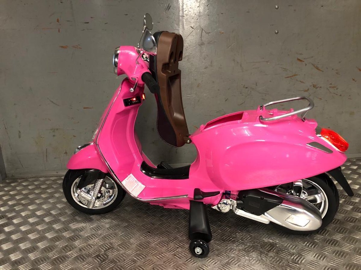 Elektrische kinder Vespa Primavera 12 volt elektrische kinderscooter met muziek