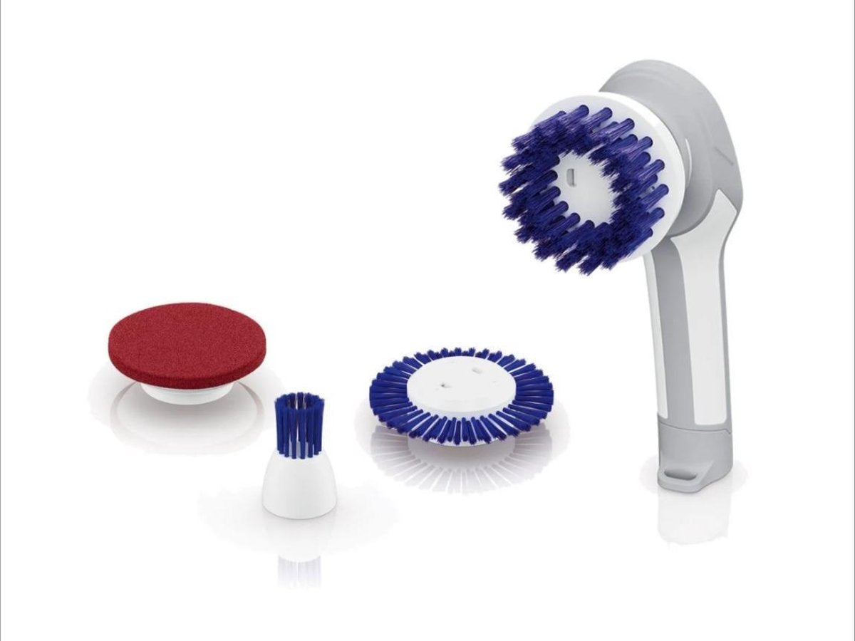 SILVERCREST® Accu Multifunctioneel reinigingsborstel - 5 delige set - Bacteriën Desinfectie - Geschikt voor vochtig en nat gebruik - Voor het grondig reinigen