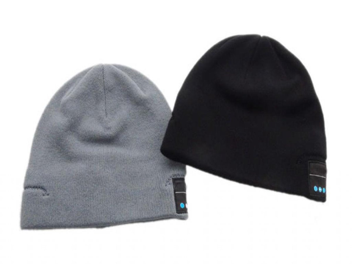 Bluetooth Speakermuts - Beanie - Zwart/Grijs