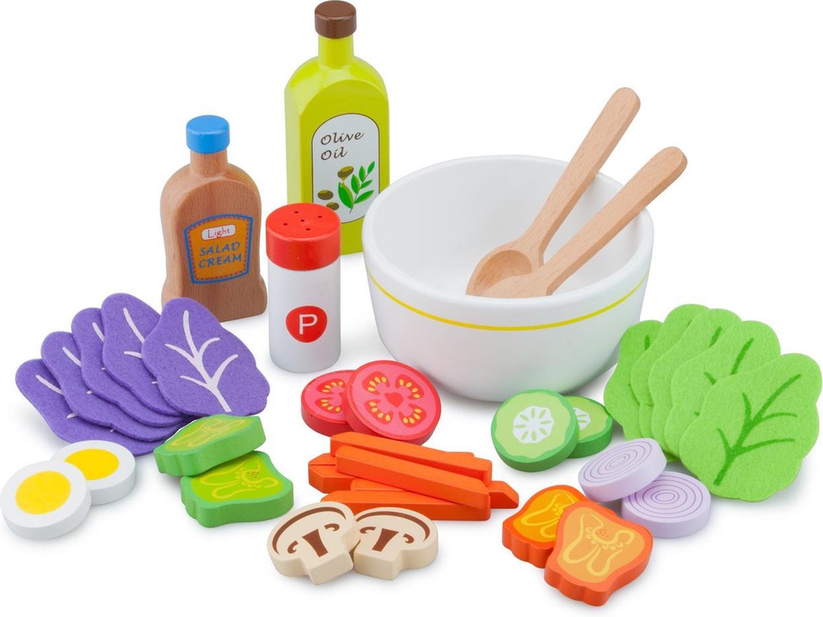 New Classic Toys - Speelgoedeten en -drinken - Salade Set