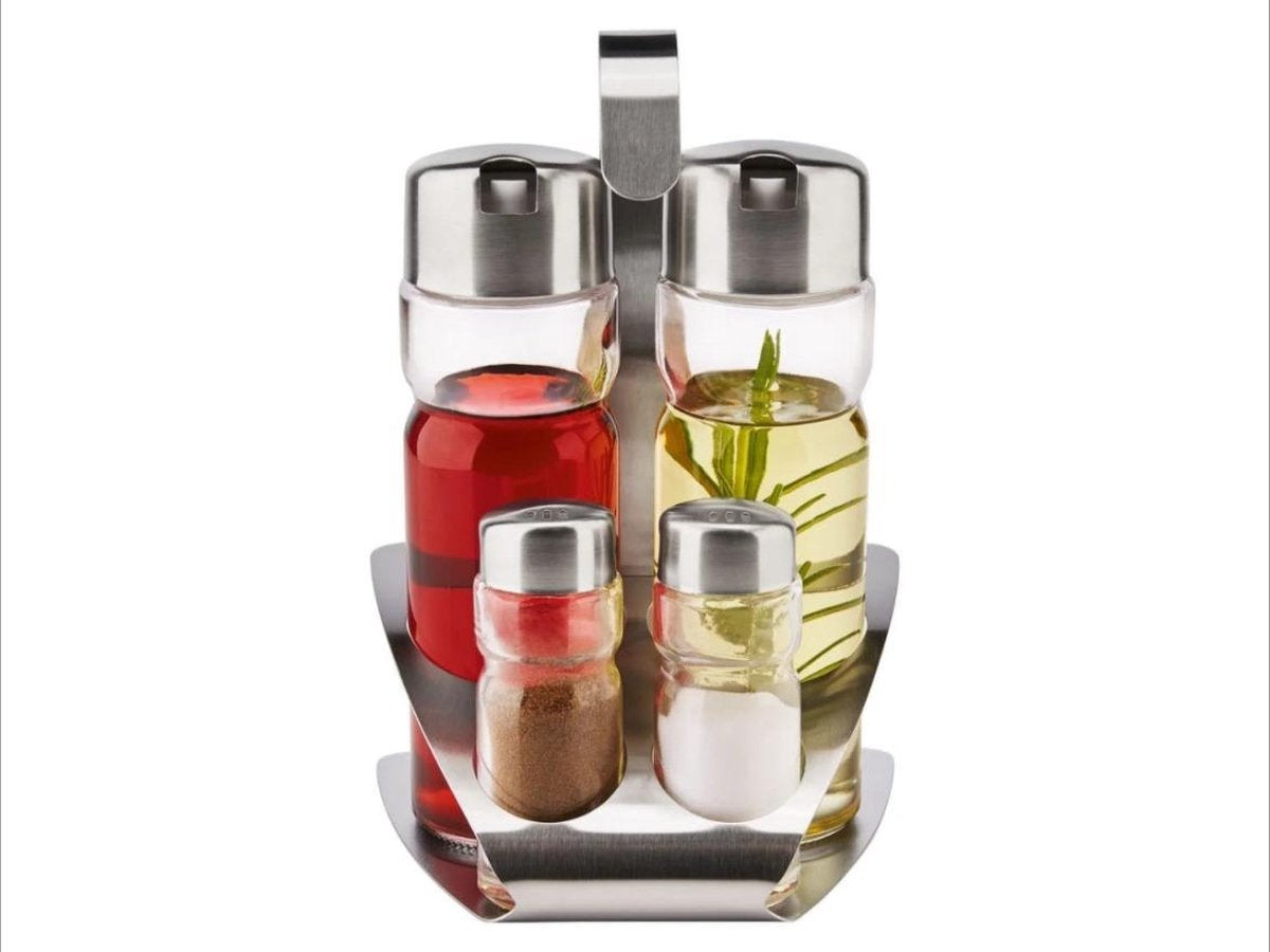 ERNESTO® Keukenhulpjes Menage 5 delige set - 2 Dispensers -  2 Strooiers