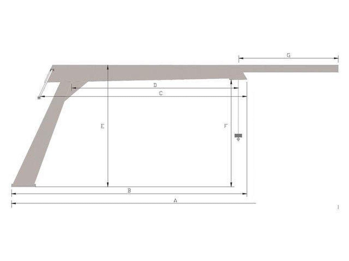 RVS Davit 150 kg