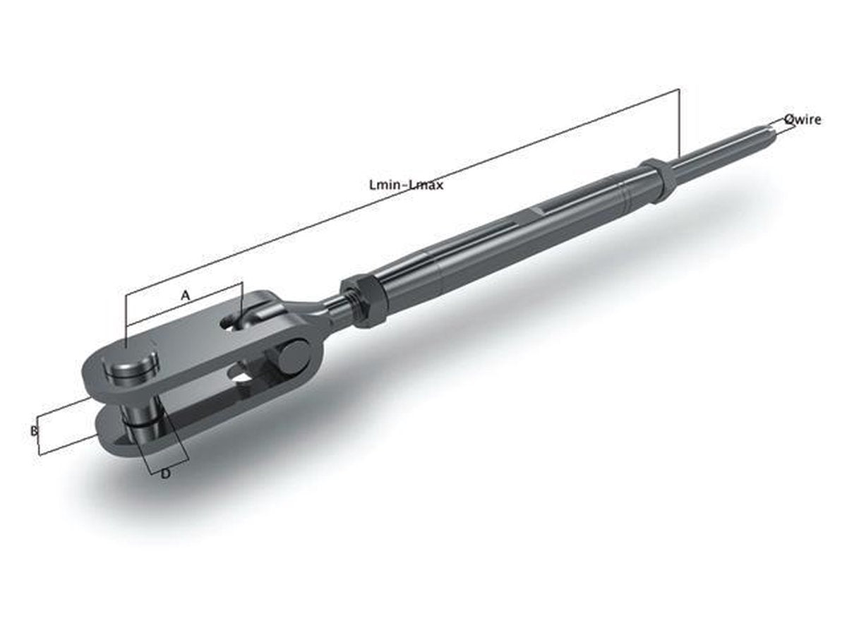 Gaffel  OS RVS spanners toggle - terminal