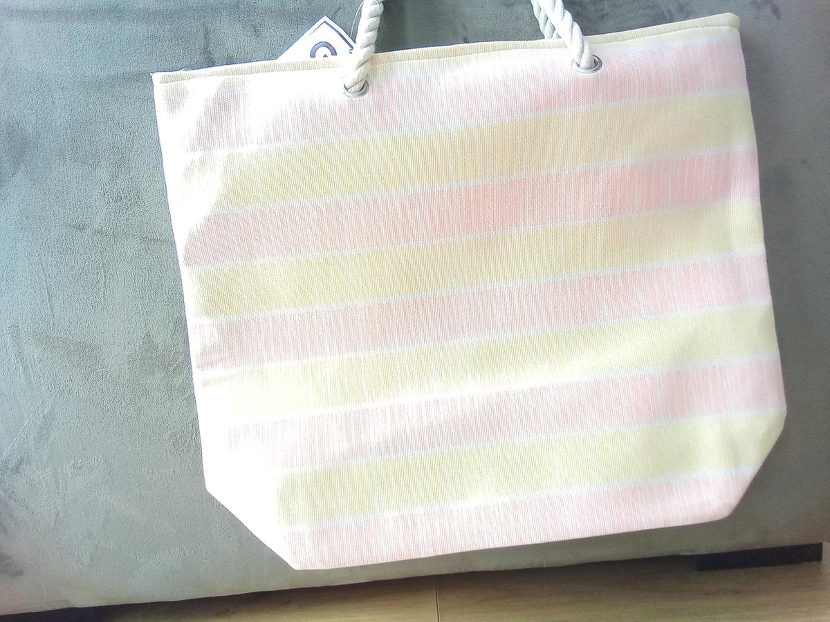 Strandtas met Ritssluiting | Grote tas met Rits | Grote Strandtas | Schouder Dames XL | Beach Bag - Roze
