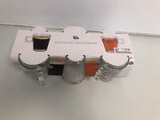 Mokken van glas ( set van 6 stuks)