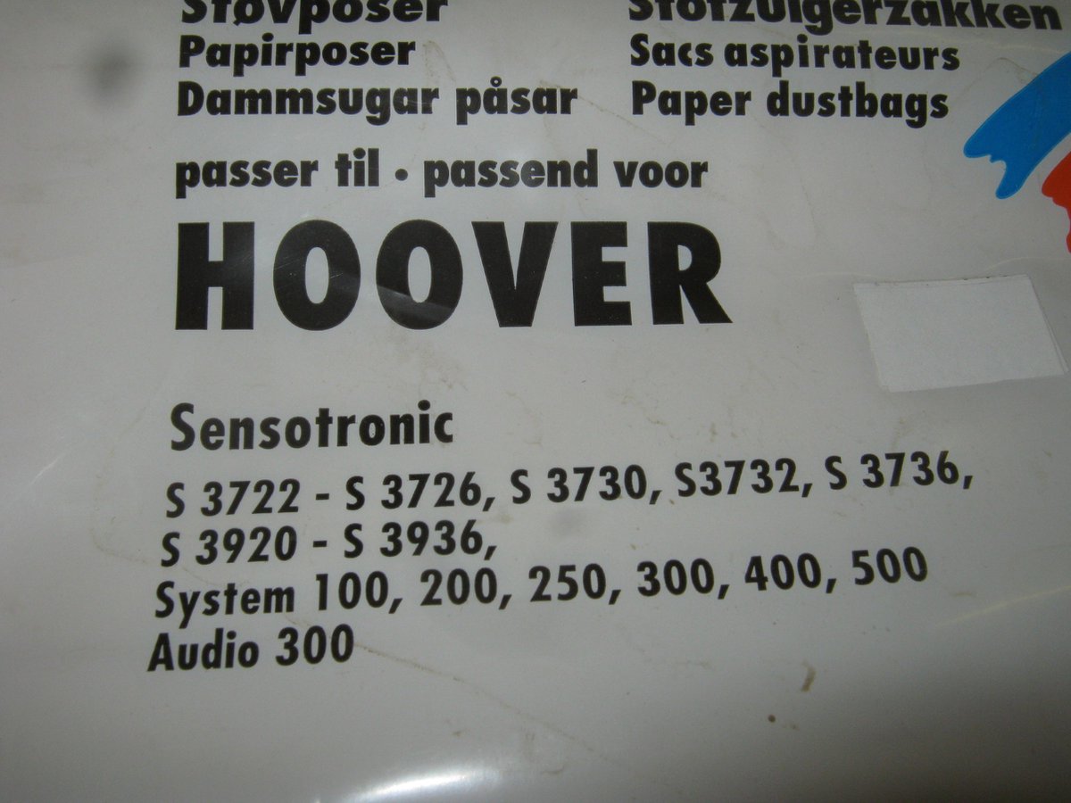 Scanpart Hoover stofzuigerzakken Sensotronic Cleanbag HO32