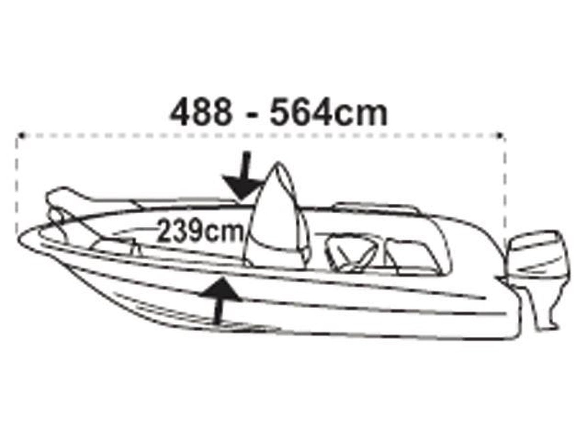 Talamex Boothoes Zilvergrijs type: Boat cover S