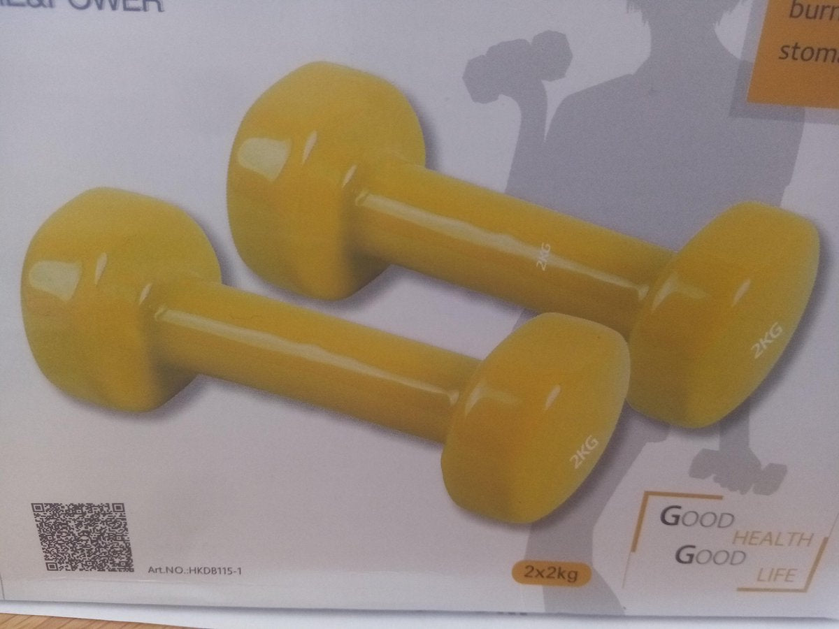 Atipick Dumbbells 2 Kg Vinyl Blauw 2 Stuks