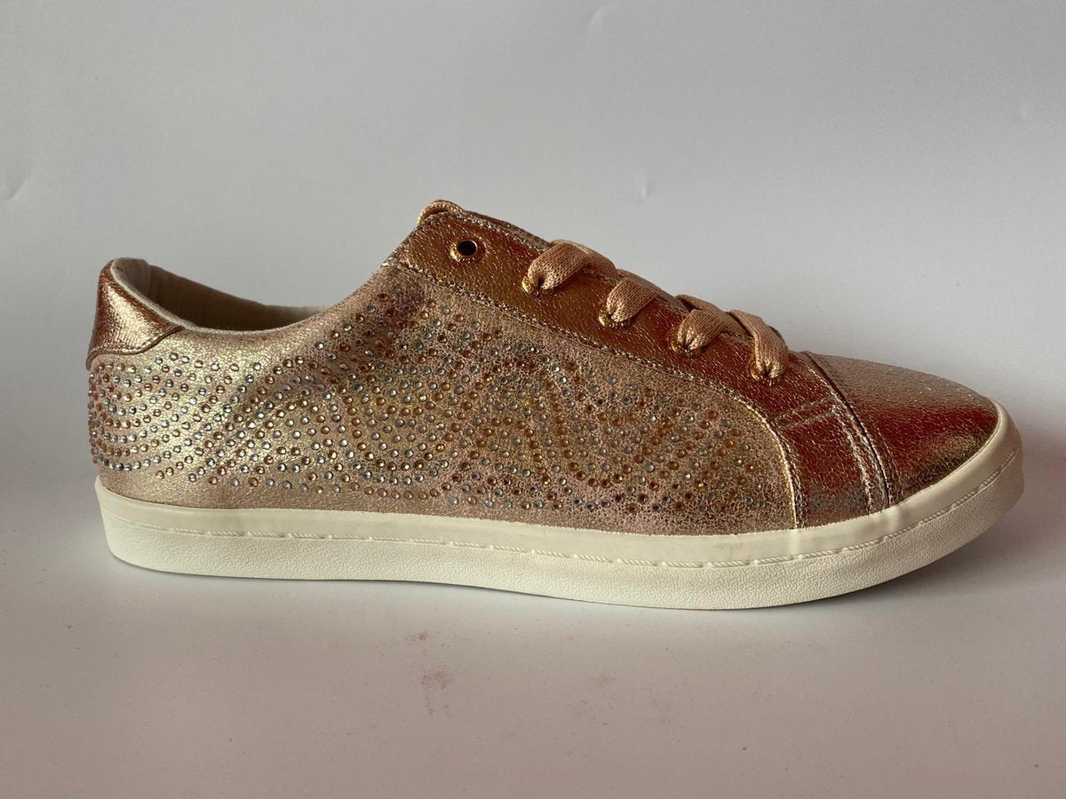 Kickers - Kickers Diane 755 Champagner - Meisjes - Roze - Goud - 755 Champagne