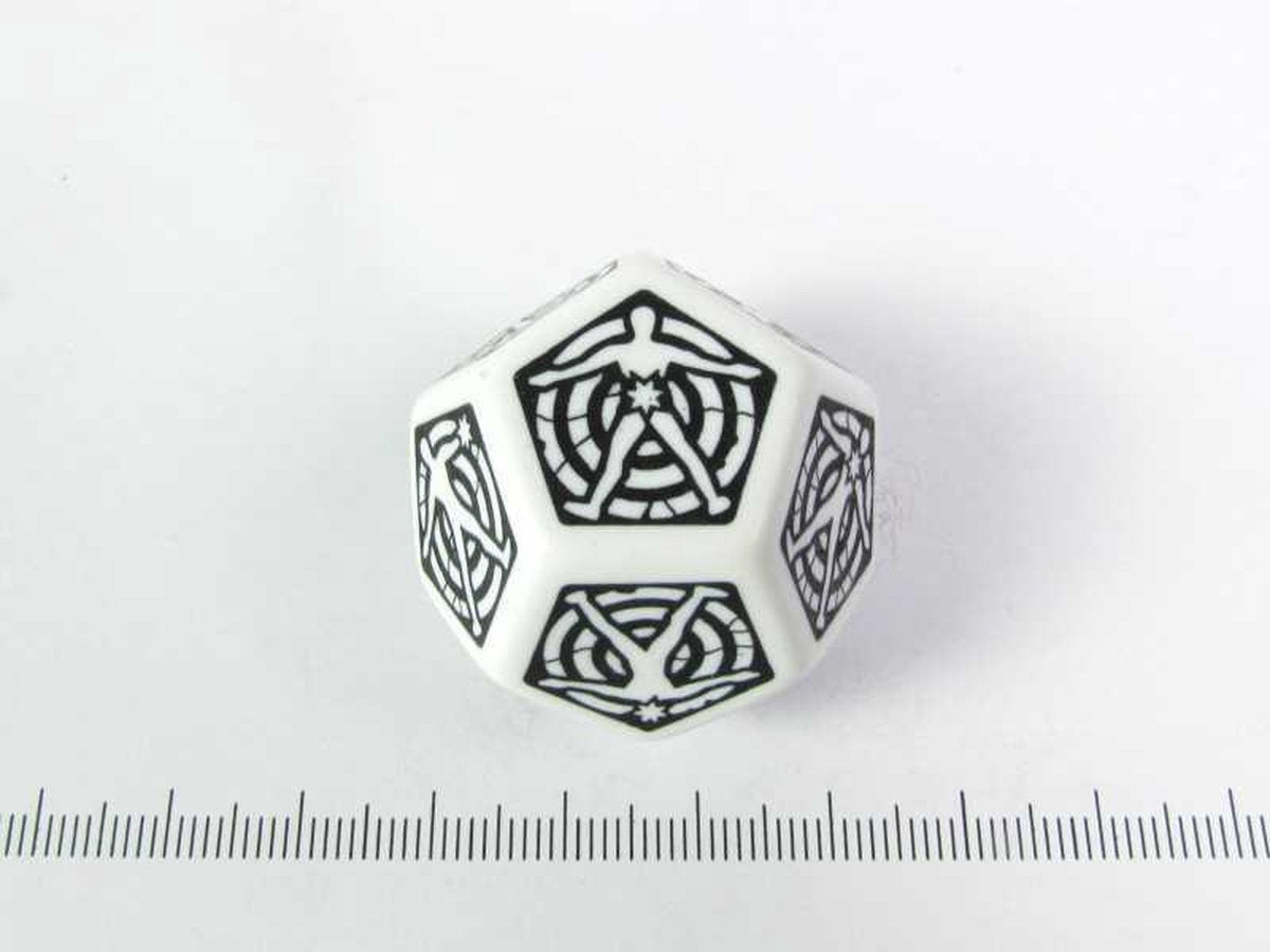D12 Hit location Dice - Wit