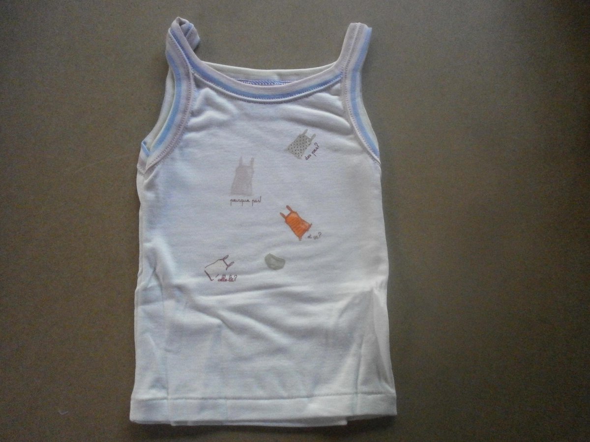 petit bateau 2 pack singlet creme  2 jaar 86