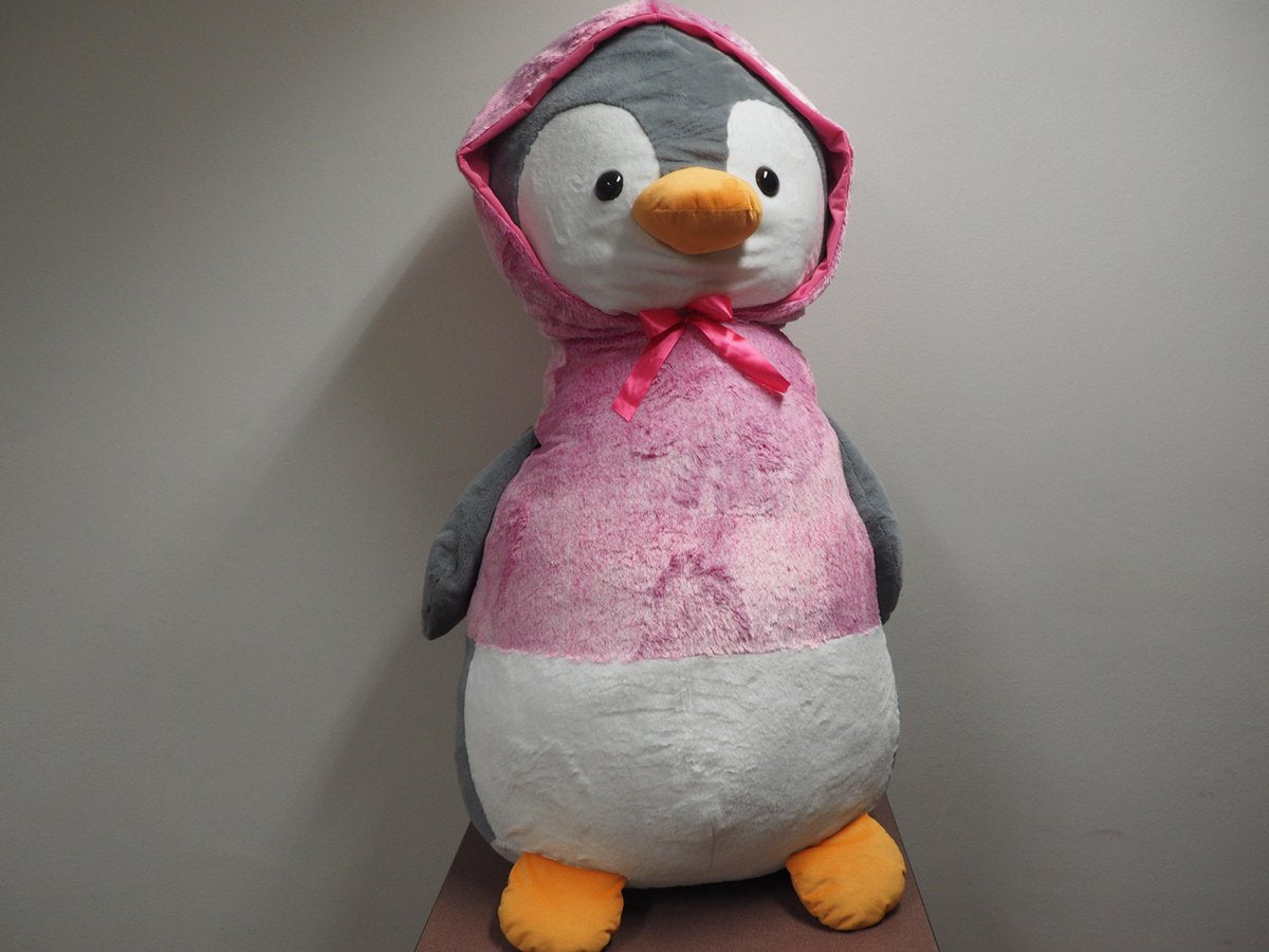 Mega knuffel | Grote knuffel | Pinguin roze | Super pinguin | Knuffel 130 cm |