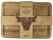 Gusta BBQ acacia steakbord 2-delig - Grillin'& Chillin'