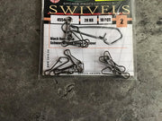 Spro - black hook snap - swivels - 10 stuks - 28 kg - maat 2