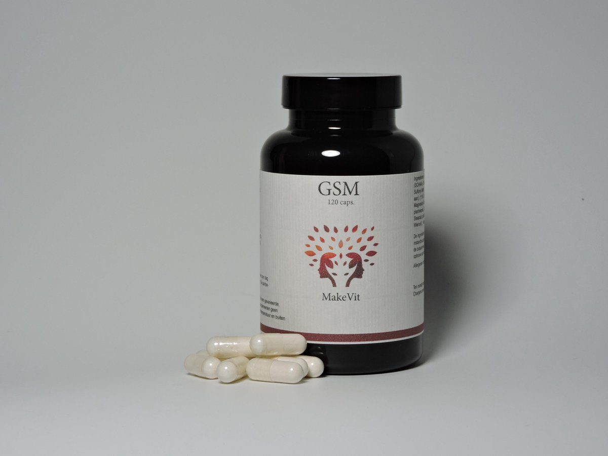 MakeVit GSM - Glucosamine - Chondroitine - 120 capsules - Methyl Sulfonyl Methaan (MSM) - Mineralen