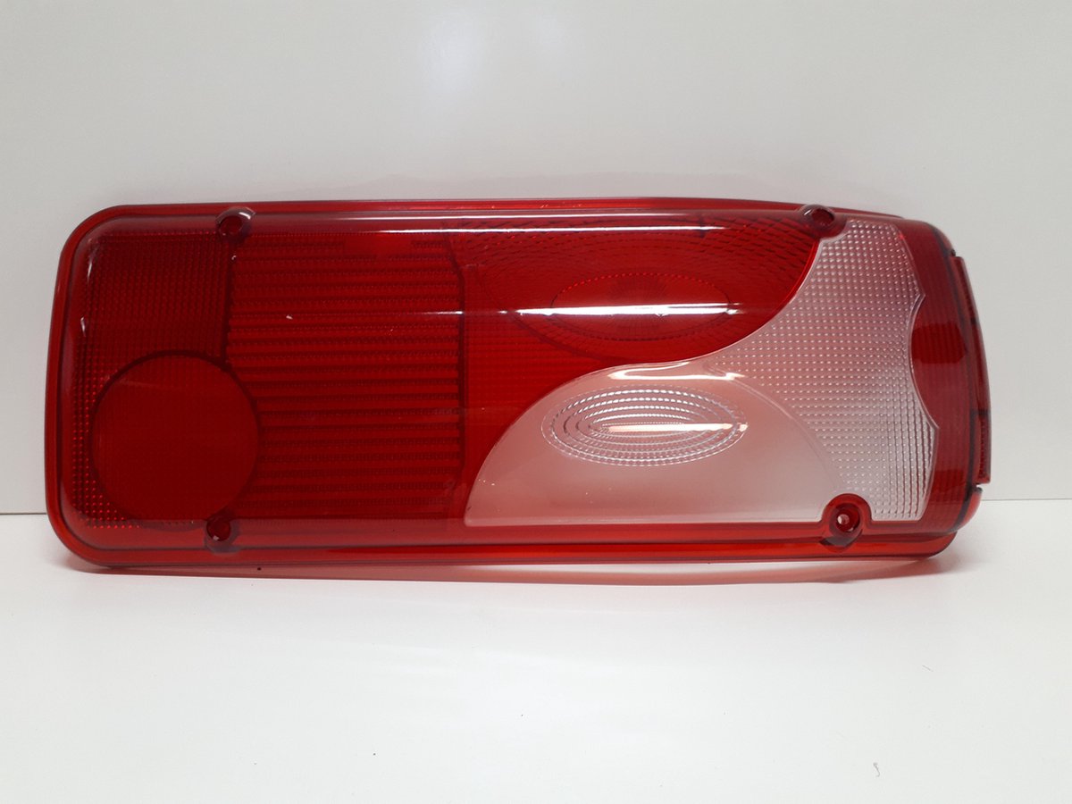 Achterlicht glas (lens) Rechts Rood/Wit