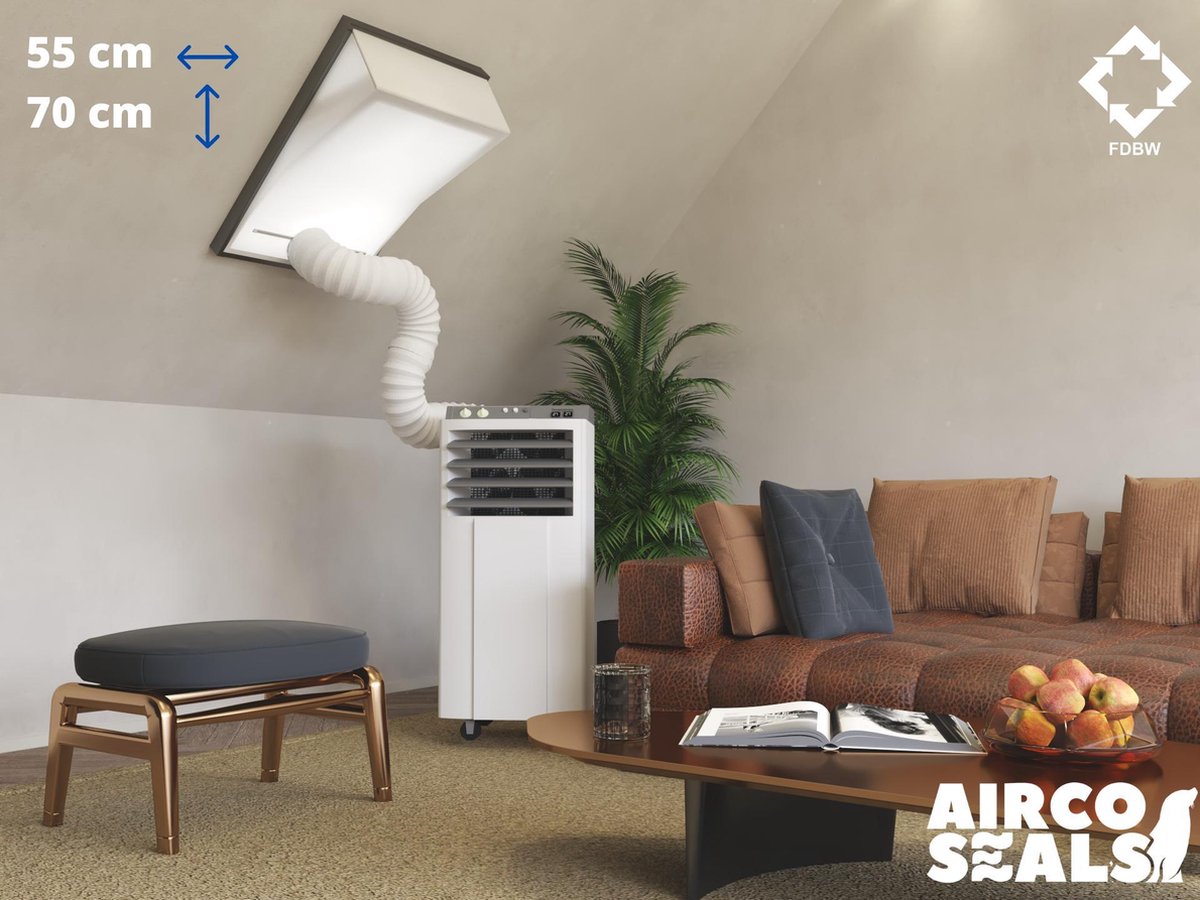 FDBW CK01 - Airco Raamafdichtingskit - 55 x 70 cm - Geschikt voor Velux Tuimelvenster Dakraam