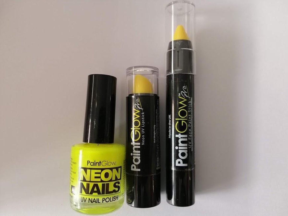 Set van fluo neon nagellak