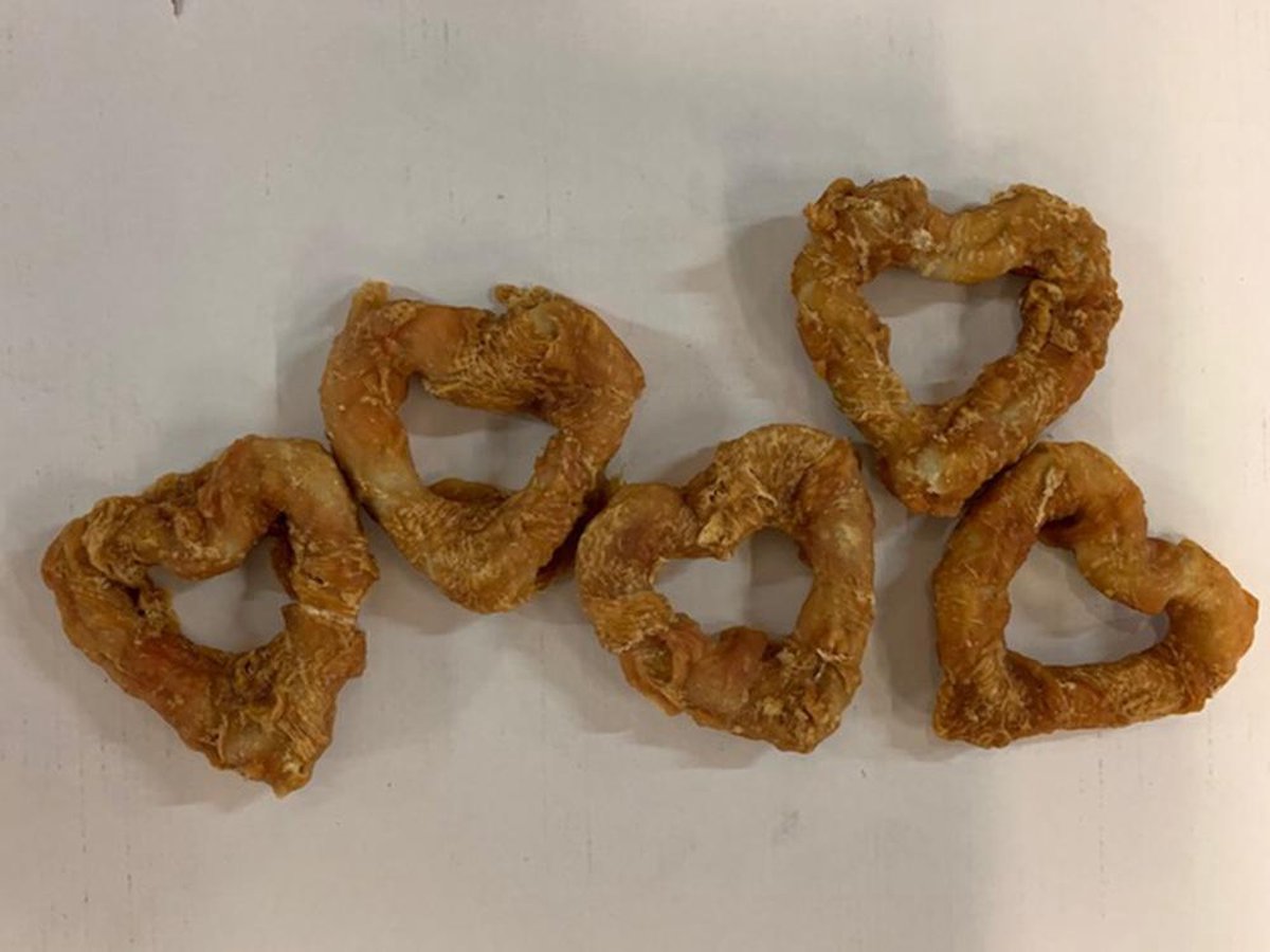 Valentijn kauwsnacks Denta Fun Hearts with Chicken - per 5 stuks
