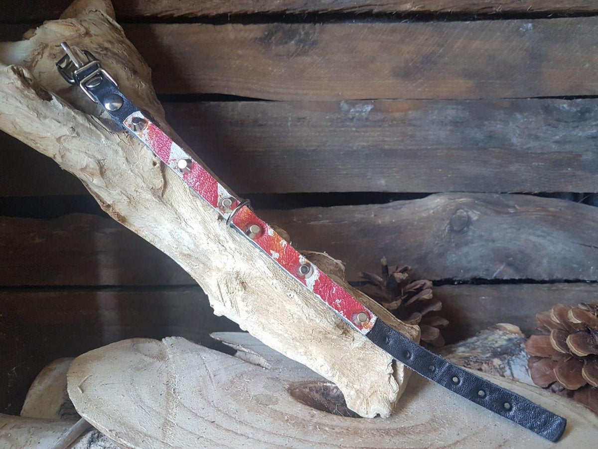 MRL Zwart Rood/wit kegel  2 cm. L3