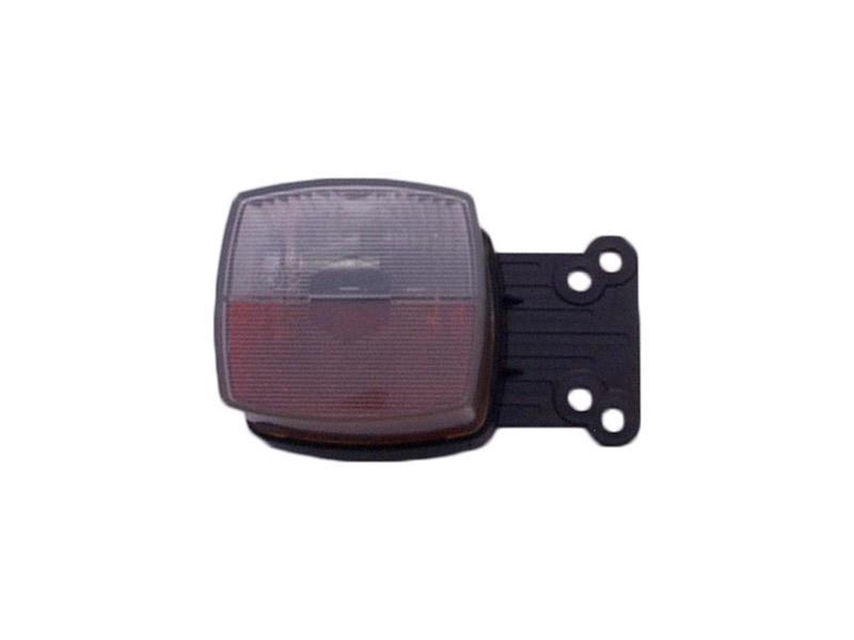 Breedtelicht - Radex 901 - Rood/Wit - + houder - Aanhangwagen verlichting - Aanhanger zijverlichting