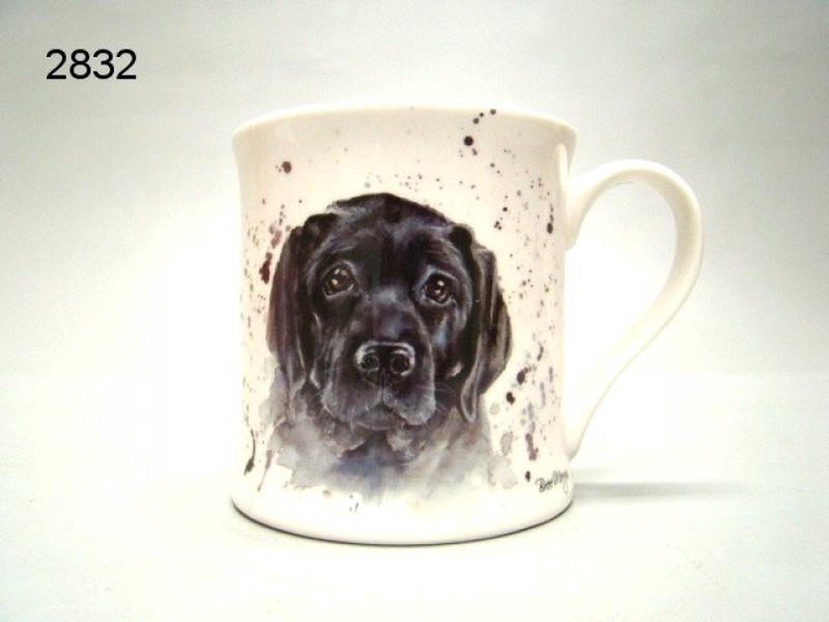 Mok hond zwarte labrador