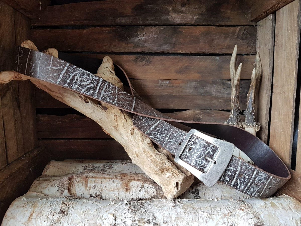 MRL Krijt Bruin 4cm broekriem