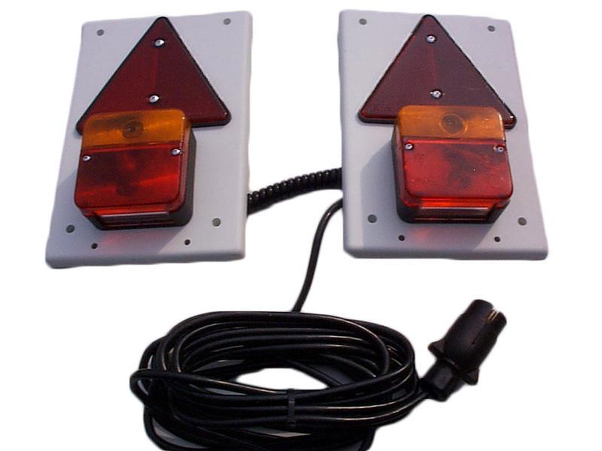 Verlichtingsset - Telefoonsnoer - 6 meter - Aanhangwagen verlichting - Aanhanger