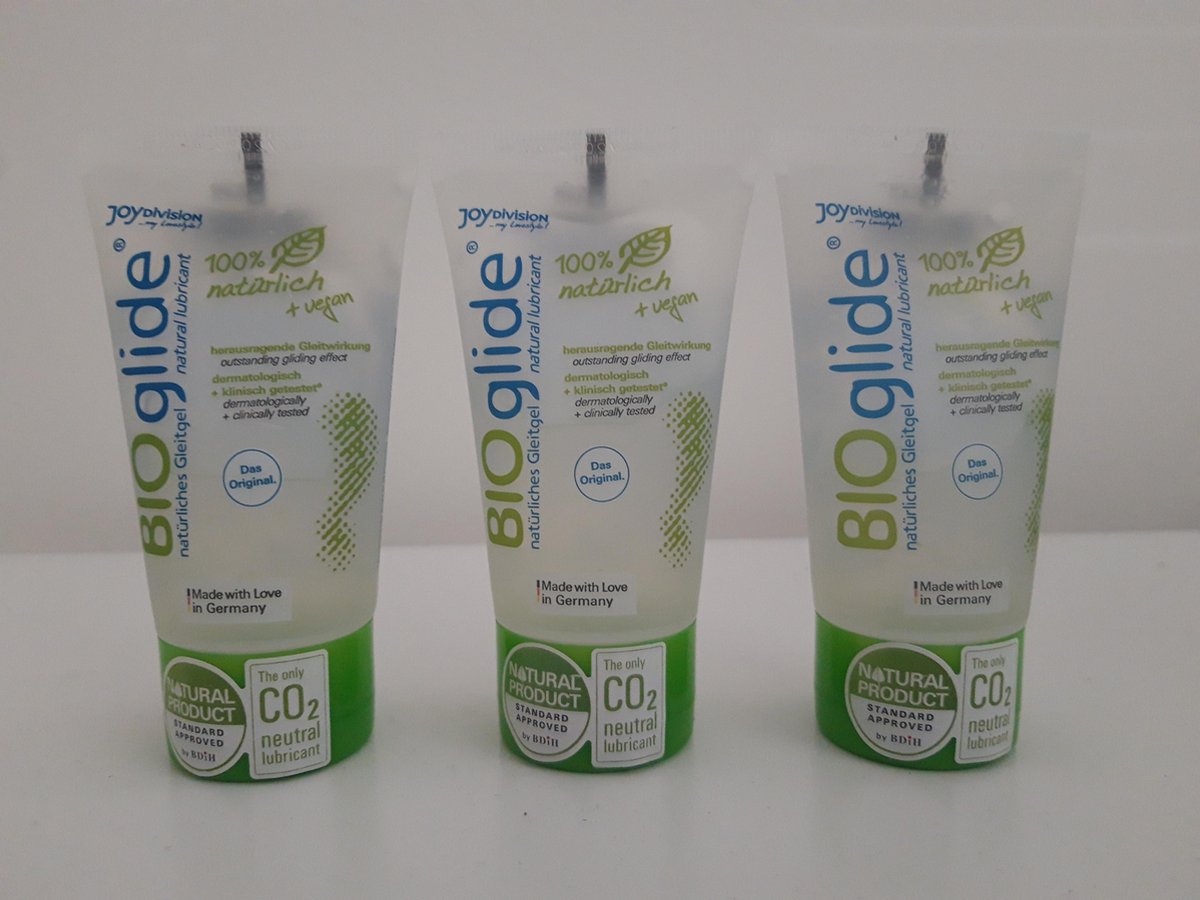 Glijmiddel BIOglide Neutral - waterbasis - Vegan - 3 x 40 ml