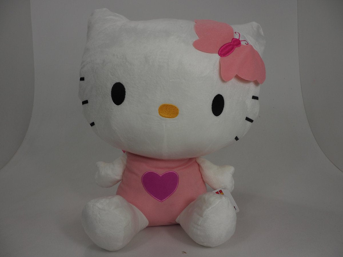 Hello Kitty 45 cm | Hello Kitty knuffel | Plush Hello Kitty | Hello Kitty groot |Hello Kitty Roze | Sega |