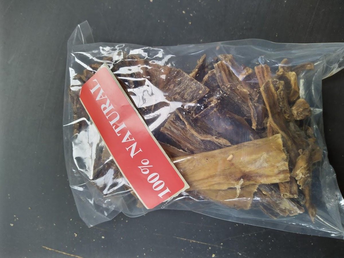 Plat rundvlees runder 1kg van de snackmeester 100% natuurlijk natural naturel gedroogd dried Hondensnacks - Kauwsnack - Vleesstrips