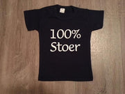 Baby shirt met opdruk ''100% stoer''