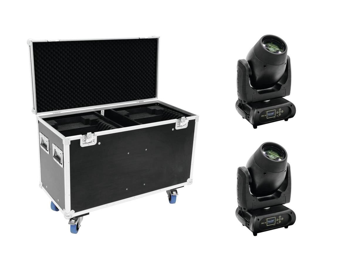 FUTURELIGHT Set 2x DMB-160 LED Moving-Head + Case