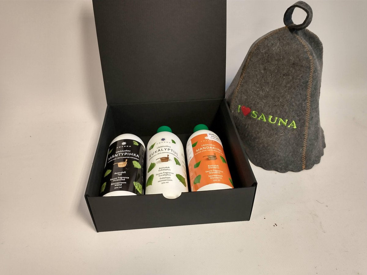 Saunageur Cadeau set ' Suomalainen tukikohta' - Finnisch Base