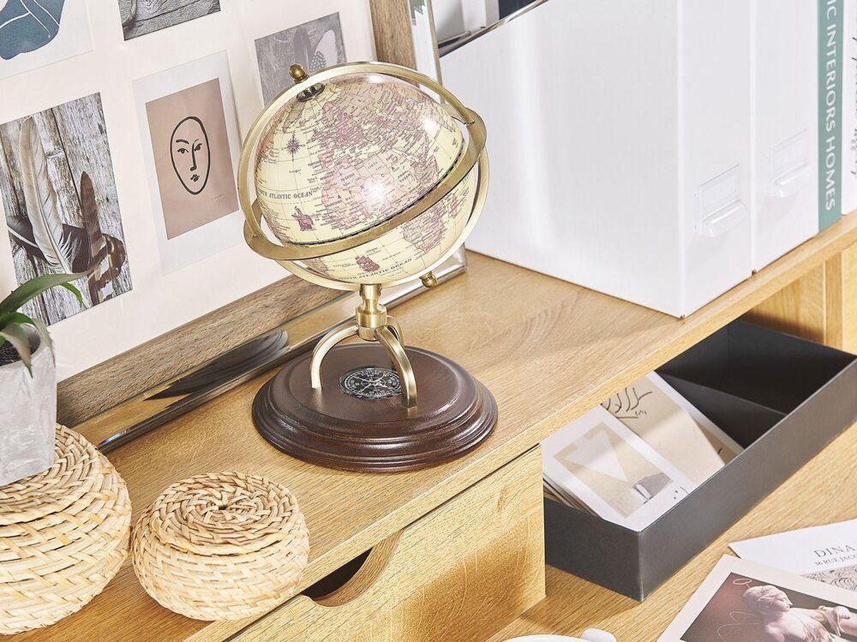 Beliani PIZARRO - Globe - beige - synthetisch materiaal
