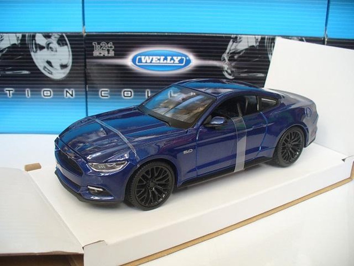 Maisto 1/24 Ford Mustang GT 2015 Donkerblauw