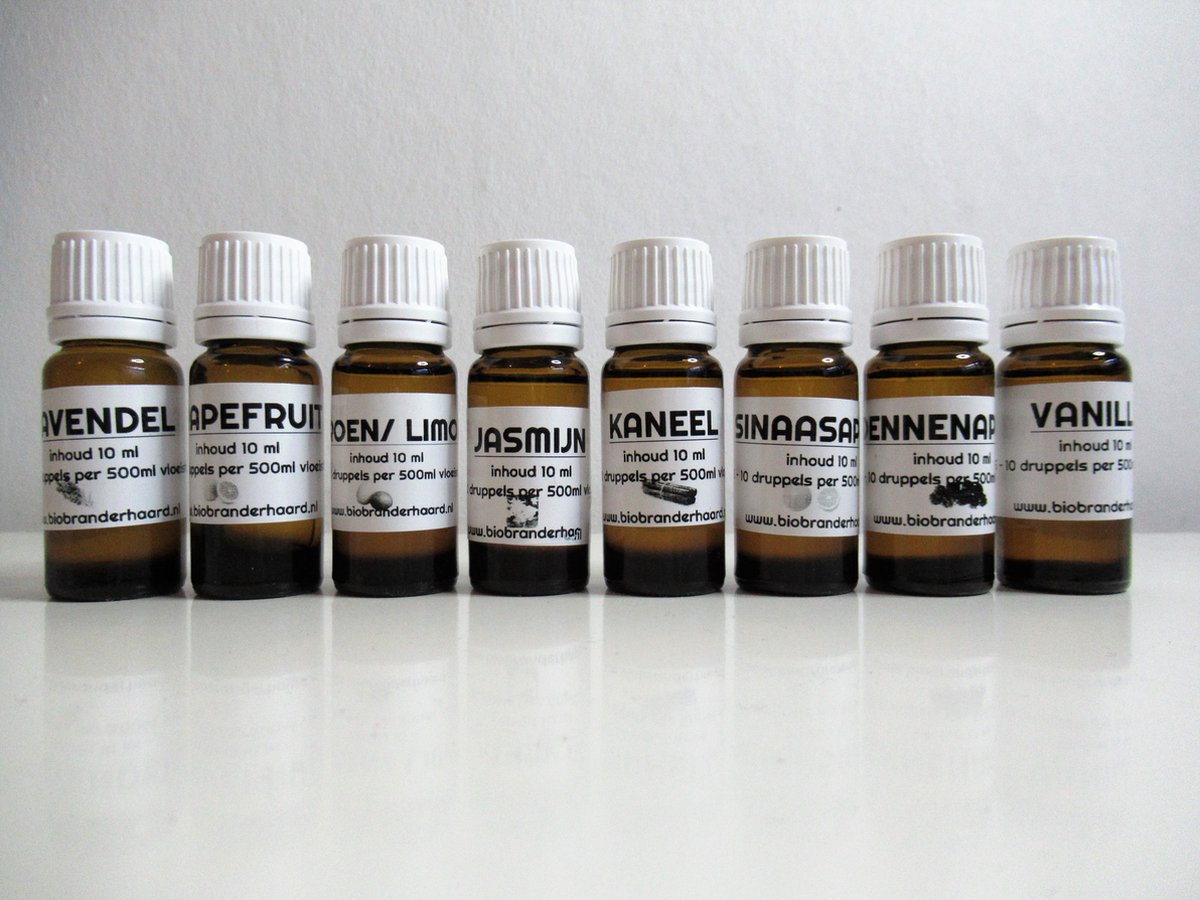 stel uw eigen geurenset (5 stuks) samen| 5 geuren bio ethanolhaard| 5 geuren biohaard| geurenset van 5 geuren|