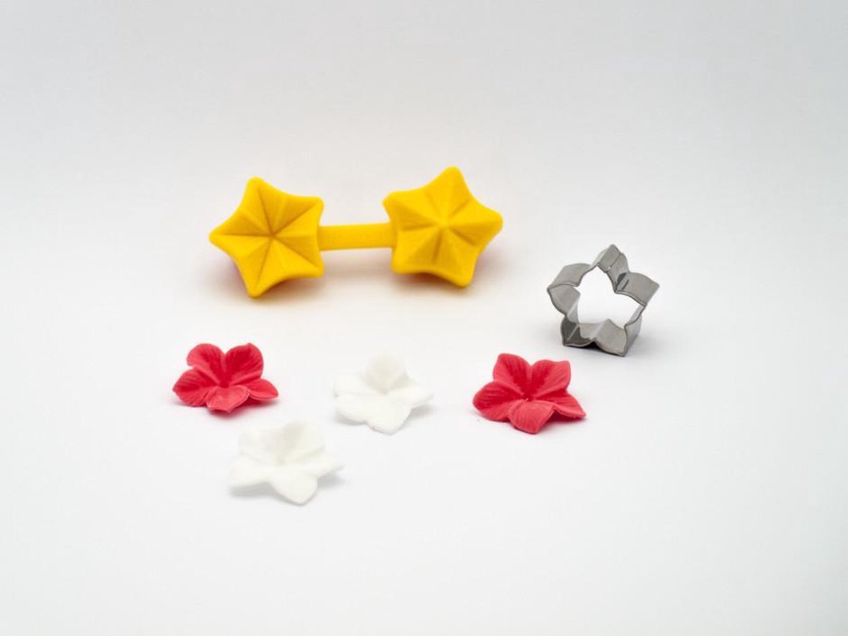 Uitsteek set Petunia. Rolfondant | Fondant | Taart | Bakken