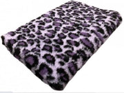 2 Stuks - Vetbed - Dierenmat - Dierenkleed - Puppykleed - Benchmat - Luipaard Paars - Latex Anti Slip 75 x 50 cm - Machine wasbaar