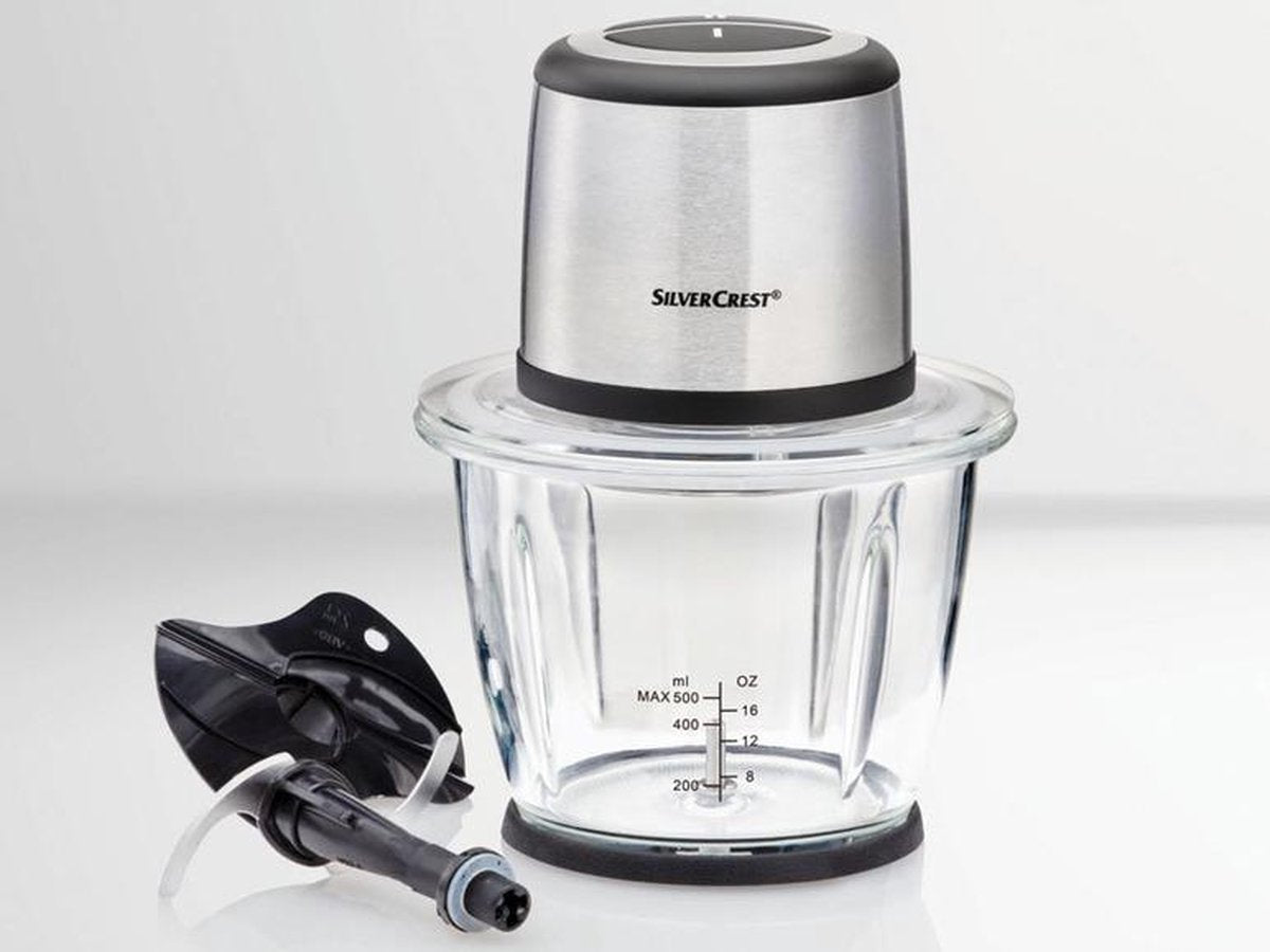 RVS Multihakker / Hakmolen - 500W Elektrische Keukenmachine - Multi Chopper - Roestvrijstaal - Foodprocessor -