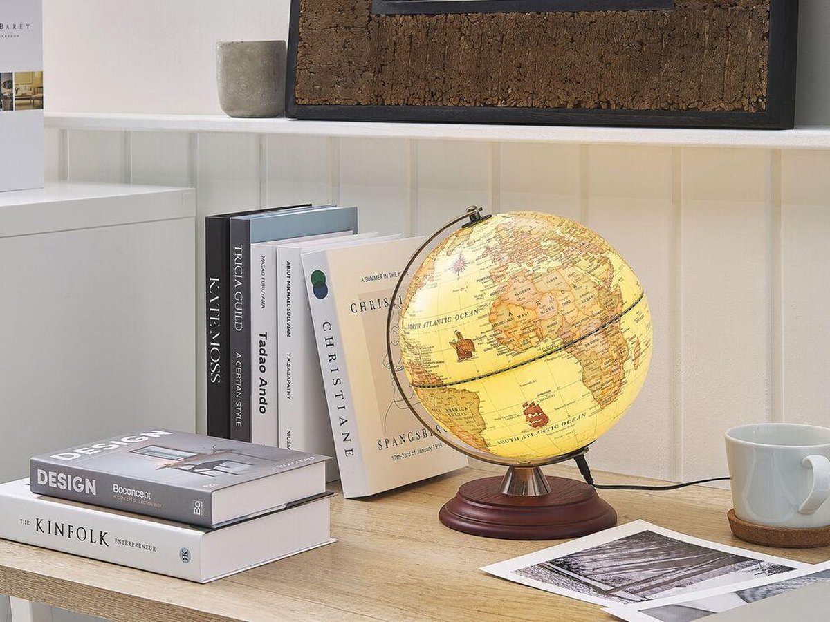 Beliani VESPUCCI - Globe - geel - synthetisch materiaal