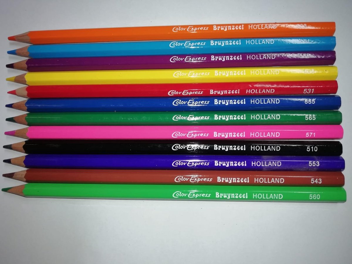 12 super kleurpotloden assorti