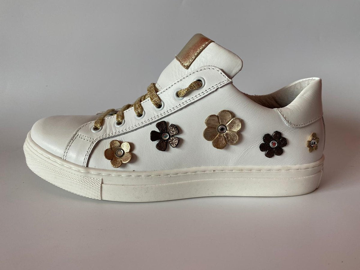 Kickers - Kickers 3360 Vit Bco-Lam Plati - Gesloten Schoenen - Meisjes - Wit - Vit Bco-Lam Platino