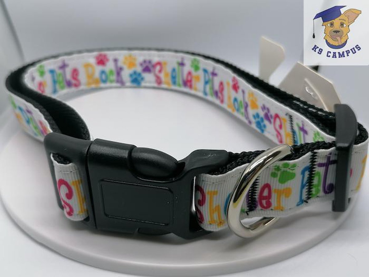 Halsband Shelter Pets Rock: Maat L
