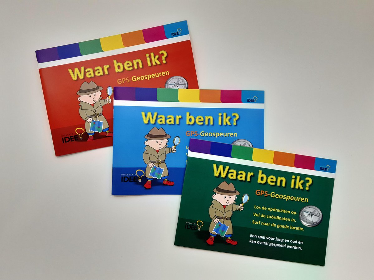 GPS geospeuren puzzelboek combiset - Uitgeverij IDEE