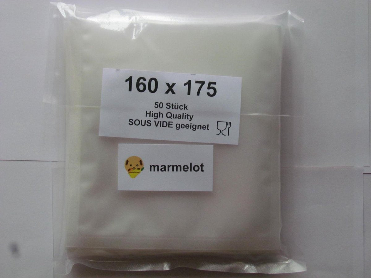 Marmelot Vacuumzakken   16x17 cm 50 stuk met Microstructuur voor alle Merken Vacuum Sealers