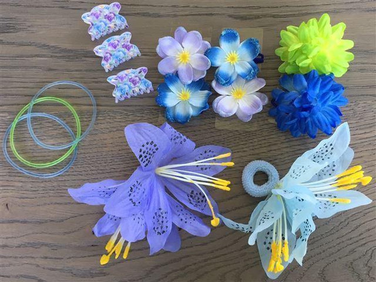 Bloemen Set Elastiekjes