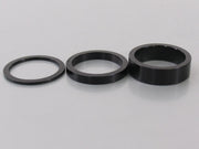 Balhoofd spacerset 1-1/8" (ø28.6) 3-delig 2/5/10mm Zwart
